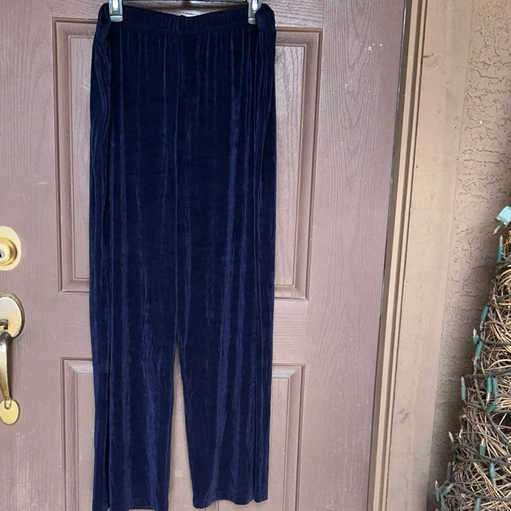Vikki Vi Deep Blue Wide Leg Pants